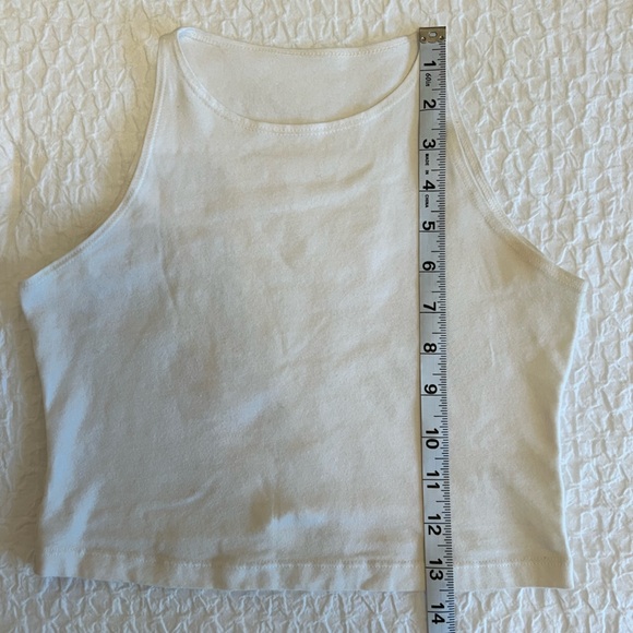 American apperal white cropped tank top (Medium) - Picture 5 of 6